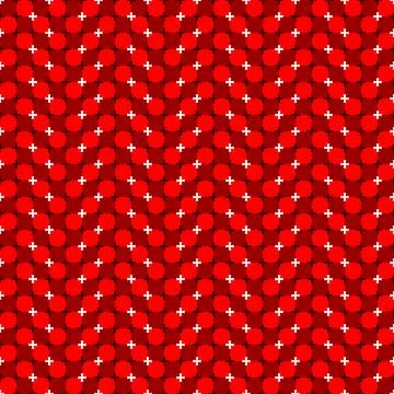 Red wavy motion effect pattern Stock Illustration