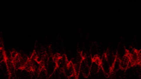Red wavy particle background Stock Footage 333940190