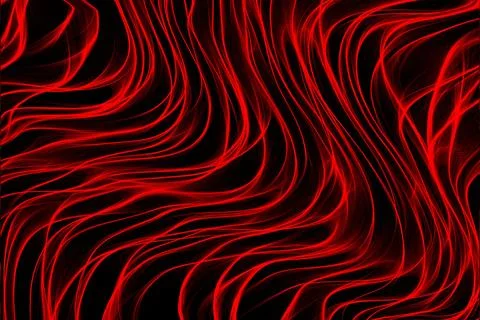 Red wavy pattern , linear ornament. Premium black and red design. Stock Illustration