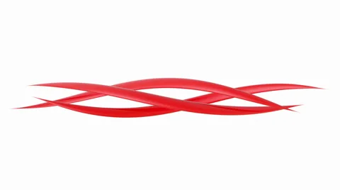 Red wavy pattern.3 in 1.Alpha matte Stock Footage 46524495