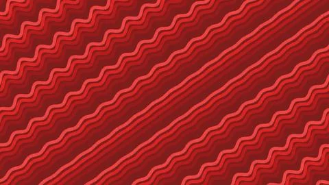 Red wavy stripes create a bold abstract background with a repeating pattern a イラスト素材