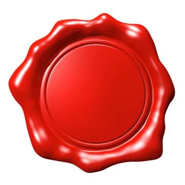 Red Wax Seal 3D Model
