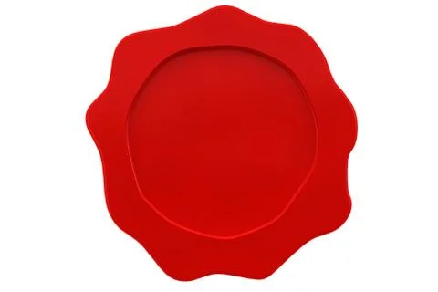 Red wax seal Stock Illustration