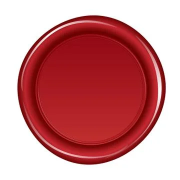 Red wax seal Stock Illustration