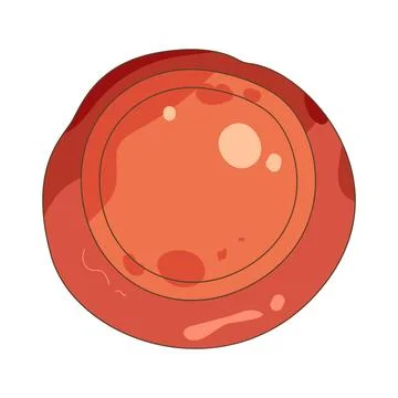 Red wax seal Ilustración de archivo