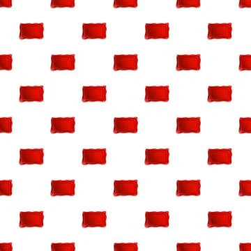 Red wax seal pattern forming a seamless background Stock Illustration