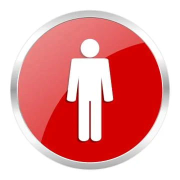 Red web button isolated Stock Illustration