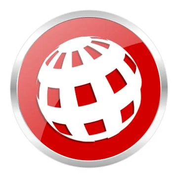 Red web button isolated イラスト素材