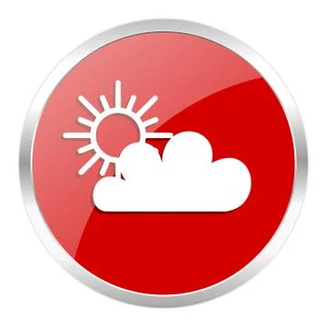 Red web button isolated Stock Illustration