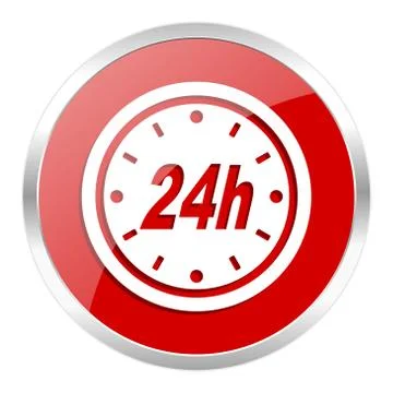 Red web button isolated Stock Illustration