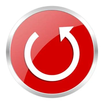 Red web button isolated Illustrazione stock