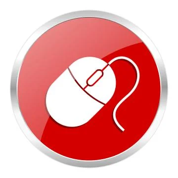 Red web button isolated Stock Illustration