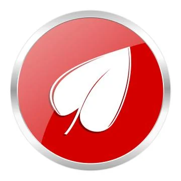 Red web button isolated Stock Illustration