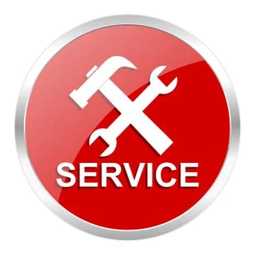 Red web button isolated Stock Illustration