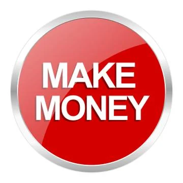 Red web button isolated Stock Illustration