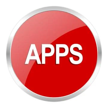 Red web button isolated 스톡 일러스트