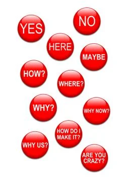 Red web buttons Stock Illustration