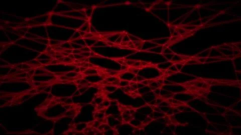 Red Web network background. Stock Illustration