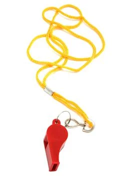 Red whistle Stock Photos