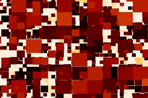 Red &amp; White abstract blocks - digital animation Stock Footage 96696