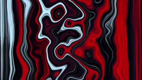 Red White and Black Abstract Marbled Texture background Video stock 317533450