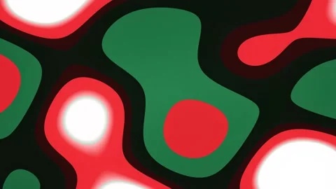 Red white and black ink fluid Stock Footage 342080807