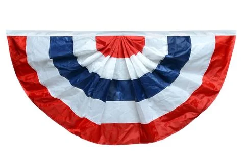 Red white and blue banting Stock Photos