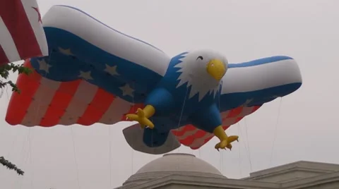 Red, White, and Blue Eagle Stock-Footage 7736899