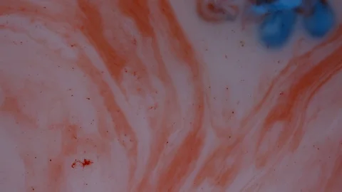 Red, white and blue inks mixed. Video Stockbeeldmateriaal 122317620