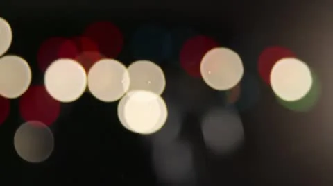 Red, White and Blue Lights Bokeh Effect Video stock 10561635