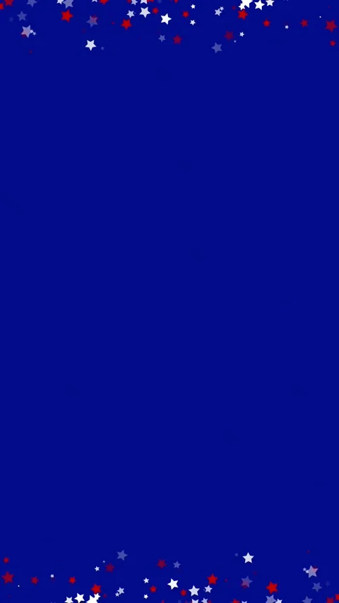 Red White and Blue Star Particles on Navy Background for USA Holidays Stock Footage 340960119