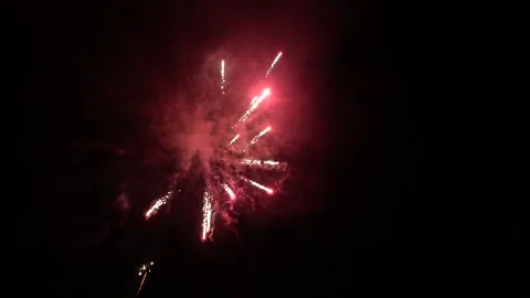 Red, White, &amp; Blue Fireworks 動画素材 157344196