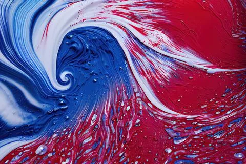 Red White Blue Paint Whirlpool Stock Illustration