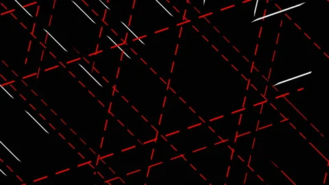 Red white cross lines Video stock 153292343