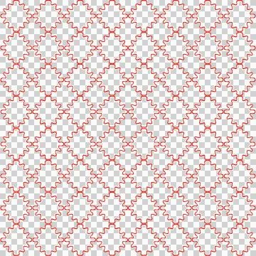 Red White Diamond Lattice Geometric Seamless Pattern 스톡 일러스트