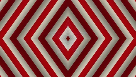 Red White Geometric Star Pattern Seamless Loop Stock Footage 342345875