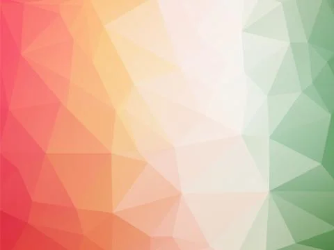 Red white green triangles background 스톡 일러스트