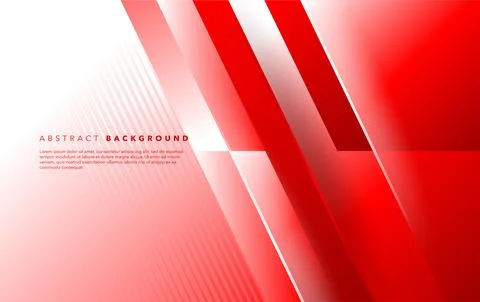 Red white modern abstract background design Stock Illustration