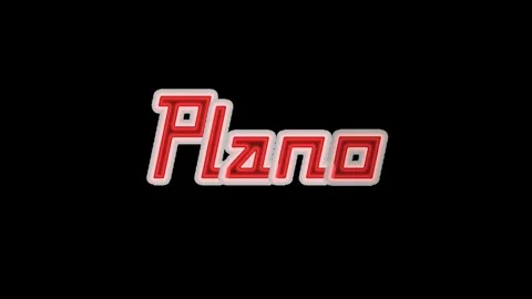 Red White Outlined Plano Text Animation Clip Video stock 332029572