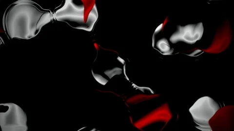 Red white paint Stock Footage 99438725