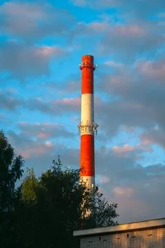 Red white pipe Stock Photos