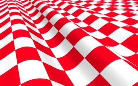 Red-white plane with wave イラスト素材