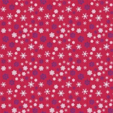 Red White Snowflake Christmas Pattern Stock Illustration