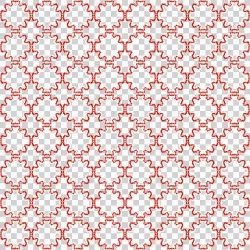Red White Star Cross Geometric Seamless Pattern Stockillustratie