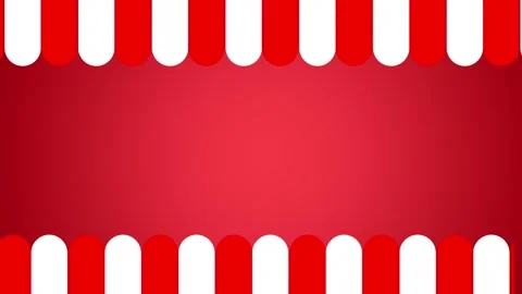 Red White Striped Background Flat Animation Video stock 336474979