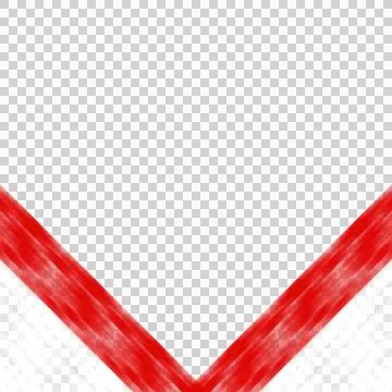 Red White Textured Wavy V Shape Bottom Border Element Stock Illustration