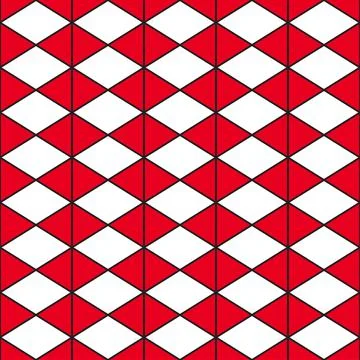 Red White Triangle Stock Illustration