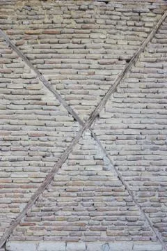 Red White Wall Background. Foto stock