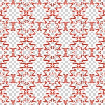 Red White Woven Geometric Line Seamless Pattern Stock Illustration