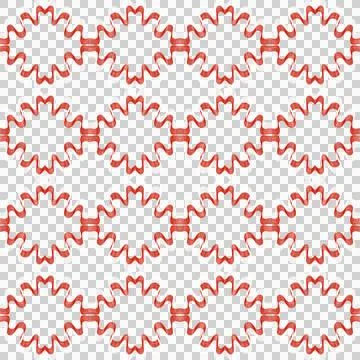Red White Zig Zag Abstract Geometric Seamless Pattern Stock Illustration